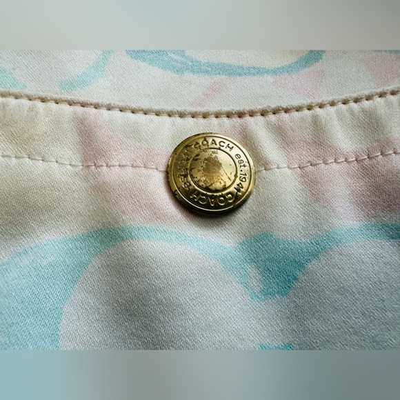 Vintage Coach multi-color Logo shoulder bag - Picture 3 of 13